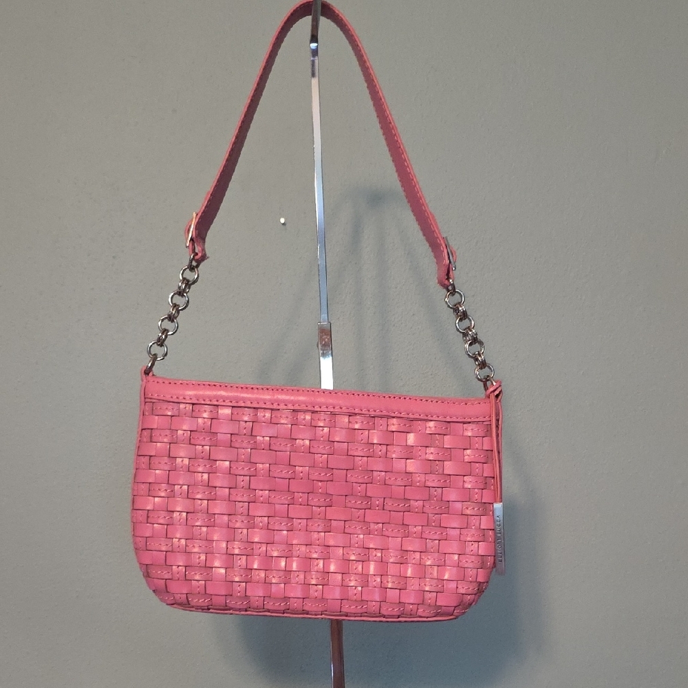 Elliott Lucca Pink Woven Shoulder Bag